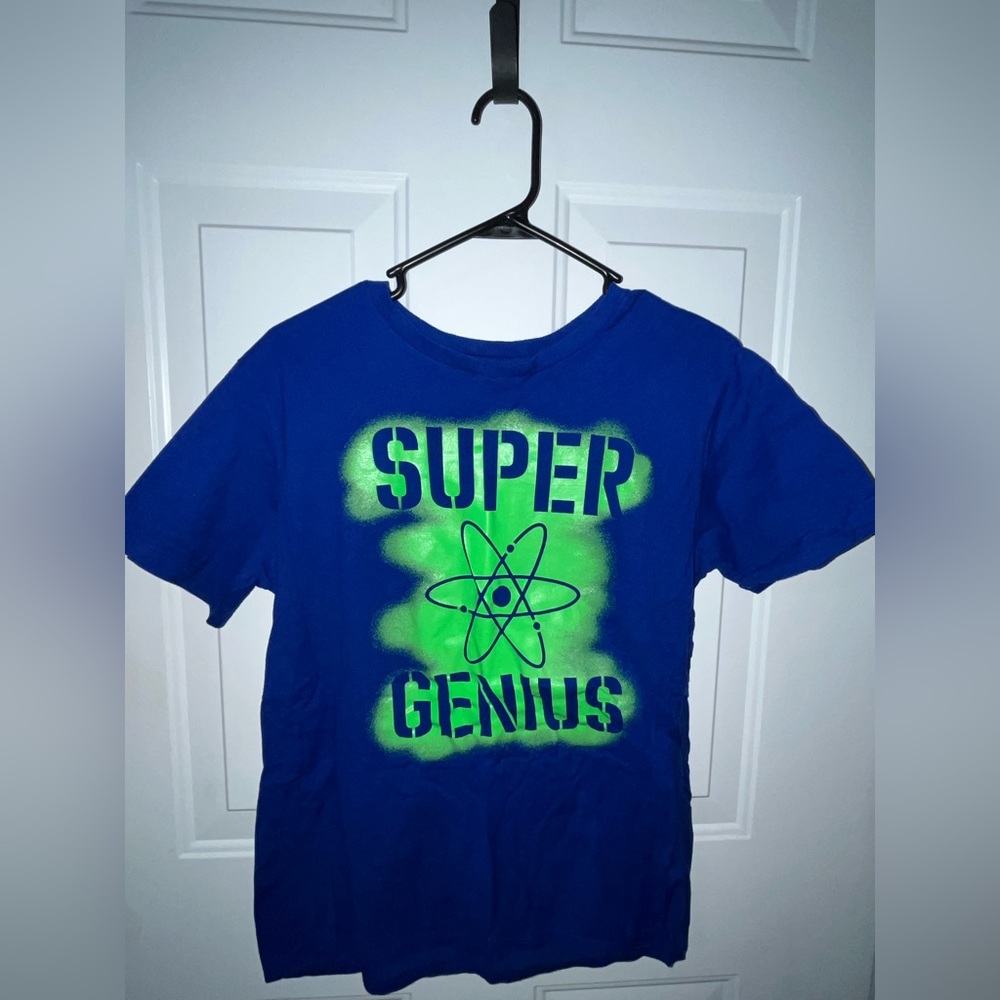 EUC Children’s Place Boy’s “Super Genius” Graphic Tee - Sz XXL/16